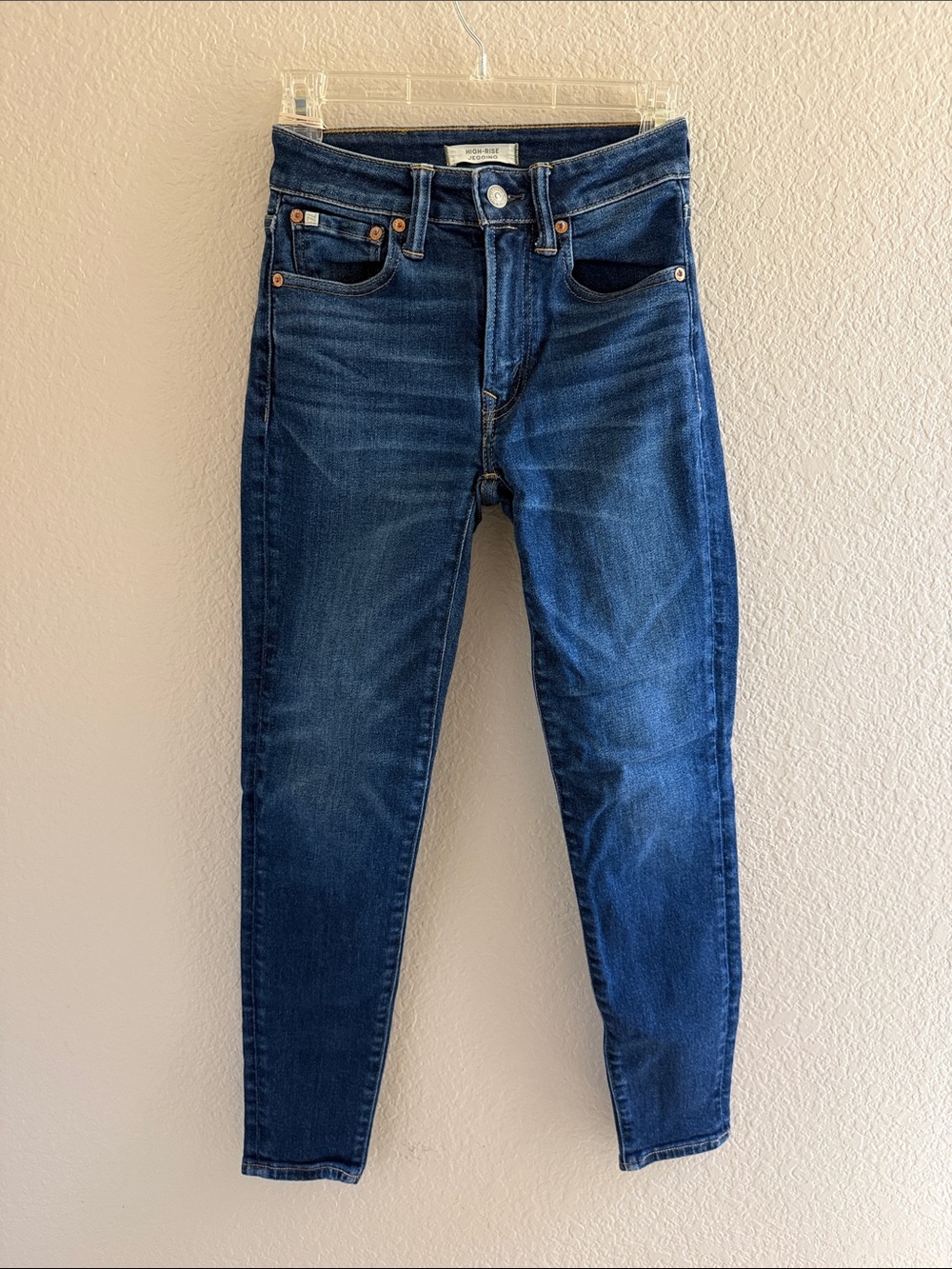 American Eagle Outfitters Dark Blue Skinny Ankle Jeans